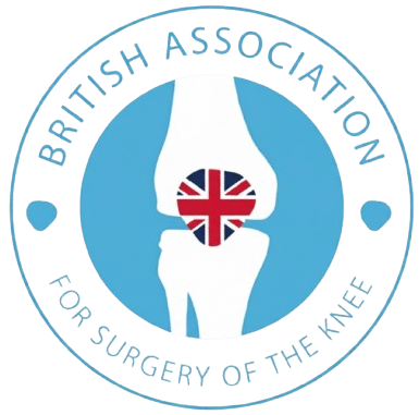British Association for Surgery of the Knee (BASK) logo representing specialist knee surgery membership and UK knee care standards