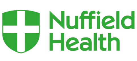 Nuffield Health hospital logo for private hospital care and outpatient appointments in Bristol